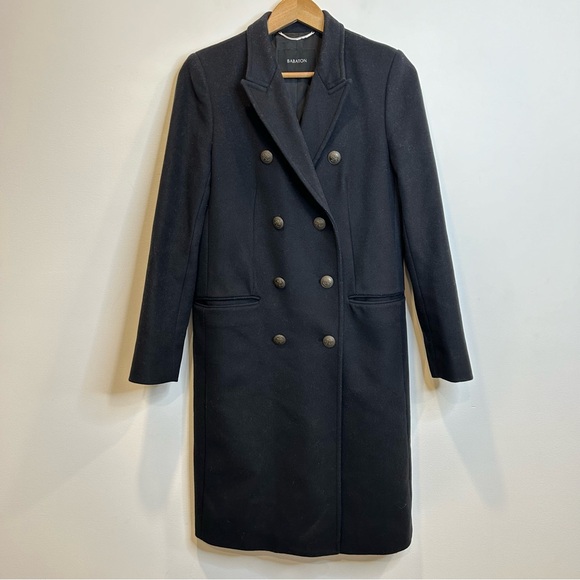 Aritzia Jackets & Blazers - Aritzia Babaton Wool Cashmere Double Breasted Long Coat